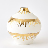 Global Views Nuove Vase - Gold Drips - Lg
