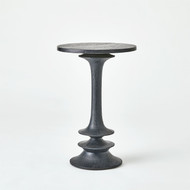 Global Views Oasis Side Table - Black - Med