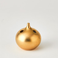 Global Views Oh No Vase - Matte Gold - Sm