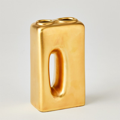 Global Views Oh Yes Vase - Matte Gold - Lg