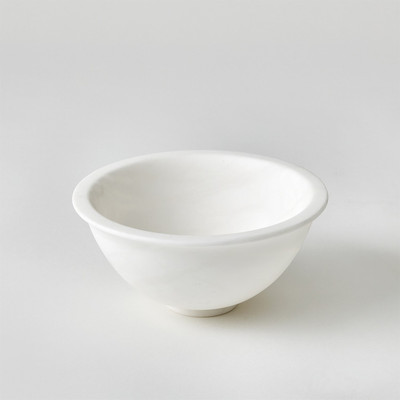 Global Views Oiled Alabaster Bowl - White - Sm