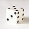 Global Views Pair of Dice - White w - Black Dots - Lg