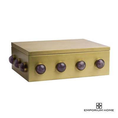 Global Views Pandora Amethyst Box - Lg