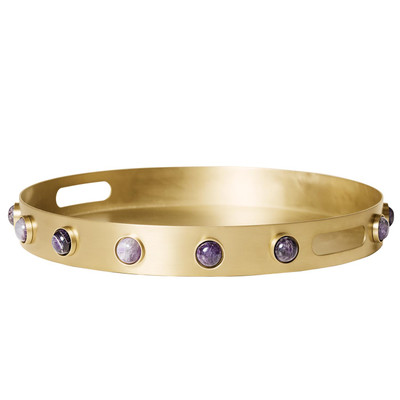 Global Views Pandora Amethyst Tray