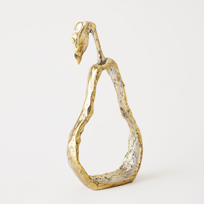 Global Views Pear Silhouette - Brass