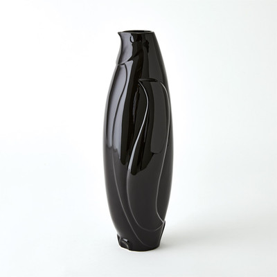 Global Views Penguin Vase - Black - Tall