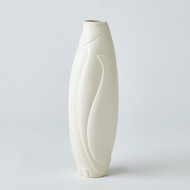 Global Views Penguin Vase - Matte White - Tall