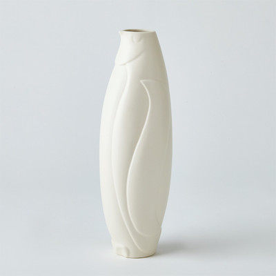 Global Views Penguin Vase - Matte White - Tall