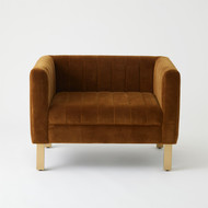 Global Views Perfectly Simple Chair - Cognac