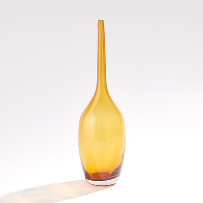 Global Views Pinnacle Bottle - Amber - Tall