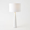 Global Views Pinnacle Marble Lamp - White