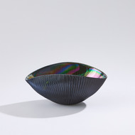 Global Views Pleated Bowl - Black - Sm