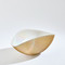Global Views Pleated Bowl - Camel - Ivory - Med