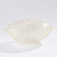 Global Views Pleated Bowl - Gold - Lg