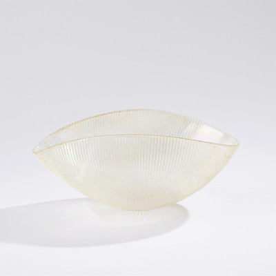 Global Views Pleated Bowl - Gold - Med