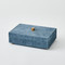 Global Views Posh Box - Dusty Blue Suede - Sm