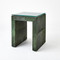 Global Views Posh Side Table - Hair - On - Hide Green