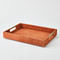 Global Views Posh Tray - Rust Suede - Lg