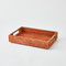 Global Views Posh Tray - Rust Suede - Sm