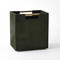 Global Views Posh Wastebasket - Hair - On - Hide Green