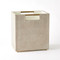 Global Views Posh Wastebasket - Parchment Suede