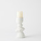 Global Views Pradier Candle Holder - White - Med