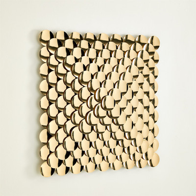 Global Views Pyramid Wall Decor - Brass