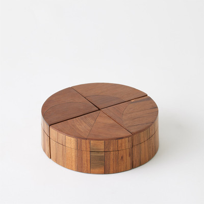 Global Views Quartered Wood Box Set - Sm