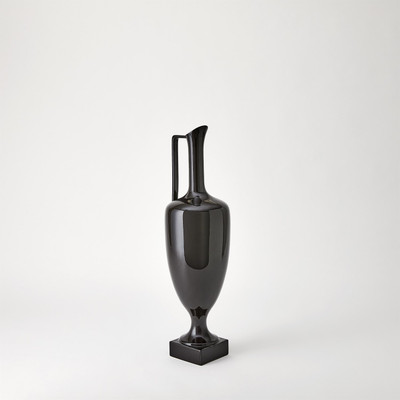 Global Views Quiet Curve Urn - Black - Sm