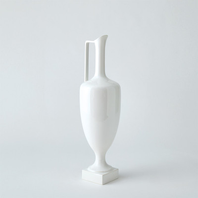 Global Views Quiet Curve Urn - White - Sm