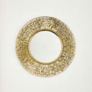Global Views Quill Burst Mirror - Brass
