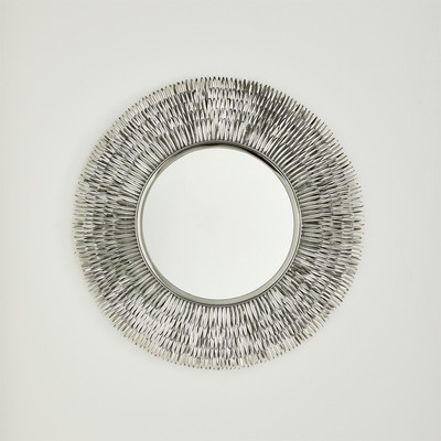 Global Views Quill Burst Mirror - Nickel