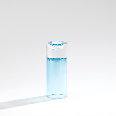 Global Views Radiant T - Lite Holder - Vase - Blue - Med