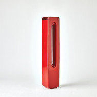 Global Views Rectangle Vase - Deep Red - Lg