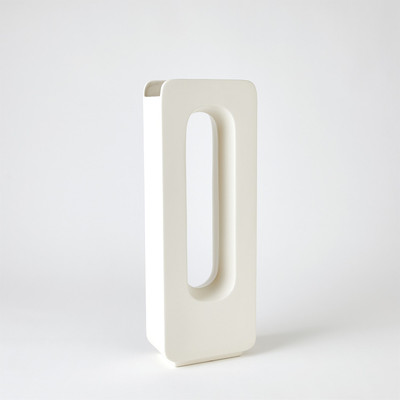 Global Views Rectangle Vase - White - Med