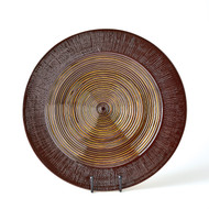 Global Views Ribbed Charger - Garnet