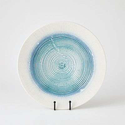 Global Views Ribbed Charger - Lambs Ear