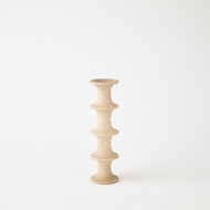 Global Views Ridge Alabaster Candlestick - Sand - Lg