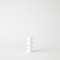 Global Views Ridge Alabaster Candlestick - White - Sm