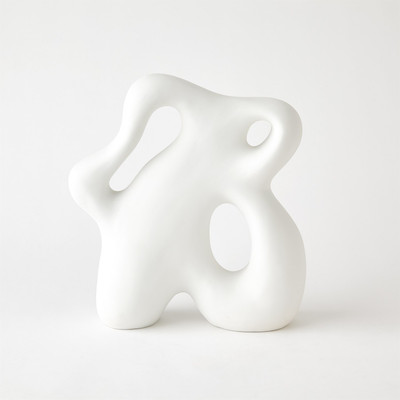 Global Views Ronan Sculpture - Matte White - Lg