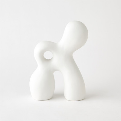 Global Views Ronan Sculpture - Matte White - Sm