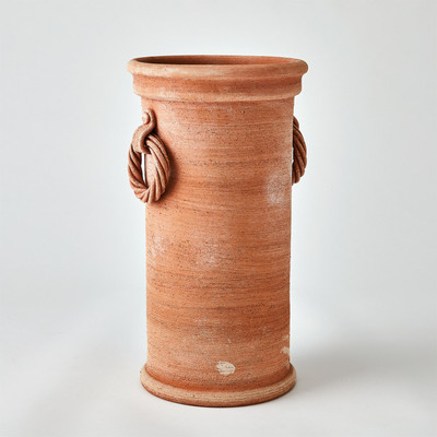Global Views Rope Handle Vessel - Terracotta