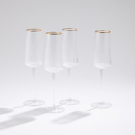 Global Views S - 4 Winston Champagne Glasses