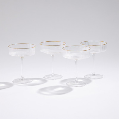 Global Views S - 4 Winston Coupe Glasses