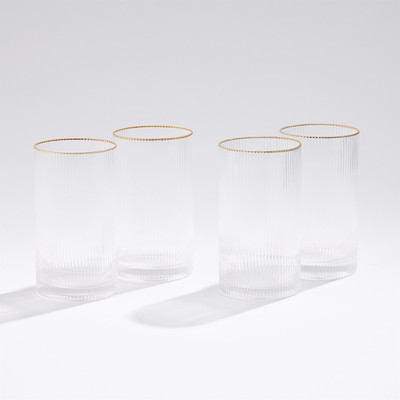 Global Views S - 4 Winston Highball Glasses