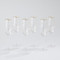 Global Views S - 6 Celebration Champagne Glasses - Clear w - Gold Dots