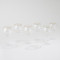 Global Views S - 6 Celebration Goblet Glasses - Clear w - Gold Dots