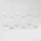Global Views S - 6 Celebration Highball Glasses - Clear w - Gold Dots