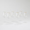 Global Views S - 6 Celebration Wine Glasses - Clear w - Gold Dots