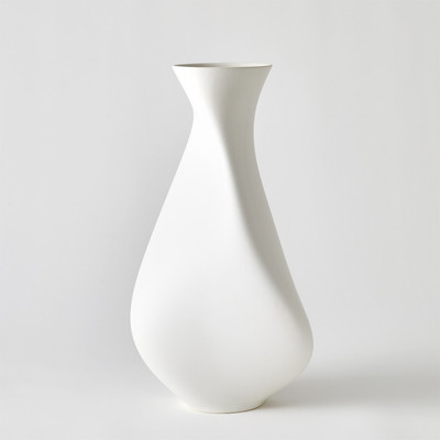 Global Views Serenity Vase - Matte White